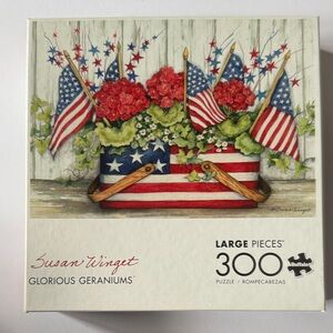 Buffalo Games Glorious Geraniums Puzzle - Red, Blue, Green